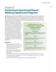 TRADE FINANCE GUIDE  Chapter 8 Government-Guaranteed Export Working Capital Loan Programs