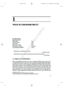 Computational chemistry / Analytical chemistry / Cheminformatics / Chemometrics / Herman Wold / Analyst / Statistics / Physical chemistry / Science / Chemistry / Information