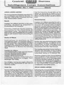 ANNUAL GENERAL MEETING.  The Annual General Meeting prescribed by our constitution was held on Monday 12 February 1990 at the Combined Services Club, Barrack Street, Sydney.