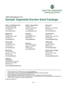 Colorado Master Gardener Training