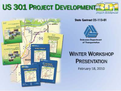 US 301 PROJECT DEVELOPMENT State Contract[removed]Delaware Department of Transportation