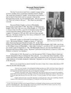 Massachusetts / The First Team / Hamline University / James Naismith / YMCA / Springfield College / Springfield /  Massachusetts / Naismith Memorial Basketball Hall of Fame / Amos Alonzo Stagg / Sports / Council of Independent Colleges / Basketball