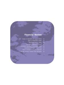 Analysis of Operations and Financial Review  Overview During the fiscal year ended March 2005, worldwide hardware sales in the video game industry showed a downward trend due to saturation within the market. As for soft