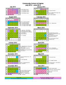 Community School of Naples July[removed]June 2014 July 2013 S  January 2014