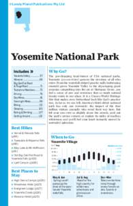 ©Lonely Planet Publications Pty Ltd  Yosemite National Park Why Go? Yosemite Valley[removed]57 Wawona .......................... 68