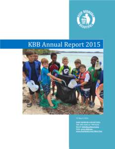 KBB Annual ReportMarch 2016 KEEP BERMUDA BEAUTIFUL Tel: orEmail: 