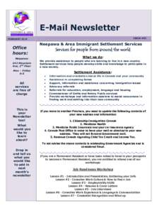 E-Mail Newsletter ISSUE #52 FEBRUARY[removed]Office