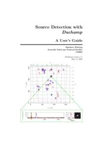 Source Detection with Duchamp A User’s Guide Matthew Whiting Australia Telescope National Facility CSIRO