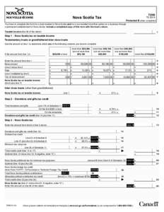 T3NS  Nova Scotia Tax T3 2014 Protected B when completed