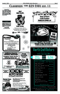 December 7, 2006  THE LANDMARK Holden, Massachusetts classifieds