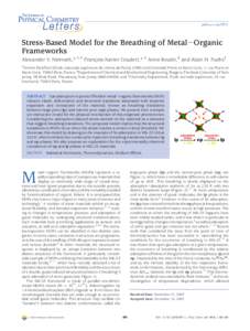 Stress-Based Model for the Breathing of Metal-Organic Frameworks