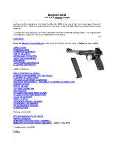 CZ 52 / Beretta 92G-SD/96G-SD / Semi-automatic pistols / Mechanical engineering / Small arms