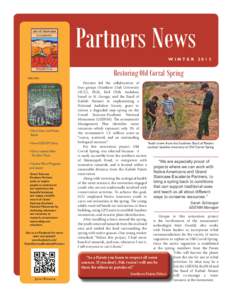 Partners News WINTER 2013 INSIDE:  • New Geo and Paleo