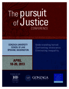 CONFERENCE  GONZAGA UNIVERSITY SCHOOL OF LAW SPOKANE, WASHINGTON