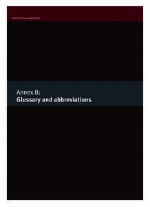 Annex B: Glossary and abbreviations  Annex B: Glossary and abbreviations  36 Operation Queenslander