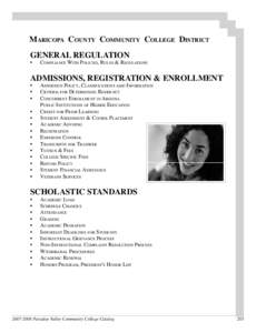 Maricopa County Community College District General regulation • Compliance With Policies, Rules & Regulations