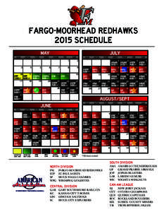 TM  Fargo-Moorhead RedHawks 2015 Schedule MAY 3