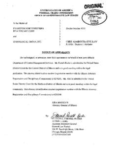 Notice of Appearance Filed By: Ellecia L. Parsell-burke and Alison I. Abel, of the Illinois Attorney General Office, on Behalf of Non-party Illinois Department of Central Management Services