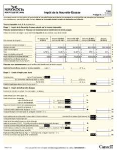 T3NS  Impôt de la Nouvelle-Écosse T3 2013 Protégé B une fois rempli