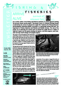 NEWSLETTER  F I S H I N G October 2004