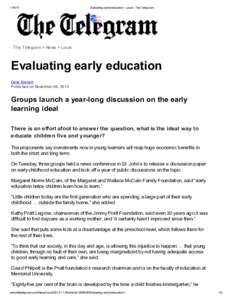 [removed]Evaluating early education - Local - The Telegram The Telegram > News > Local