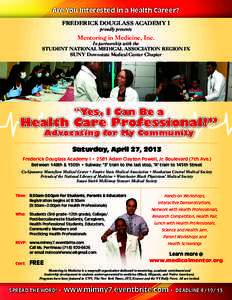 Education in the United States / Student National Medical Association / SUNY Downstate Medical Center / New York