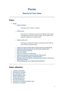 Microsoft Word - San Juan de la Cruz - Poesias.doc