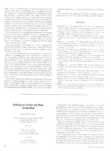 1988), the 20- or 30-year mean accumulation rate can be calculated. This mean accumulation rate is integrated over the catchment area as obtained from the best available map (Shabtaie, Whillans, and BentleyThe ou