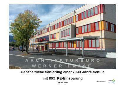 Architekturbüro Werner Haase Julius - Echter - Str. 59 – 97753 Karlstadt Tel 09353 – [removed] – Fax 09353 – [removed]removed]  A R C H I T E K T U R B Ü R O