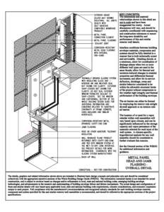 Building Envelope Design Guide: Metal Panel Head and Jamb Flashing - Overall Detail