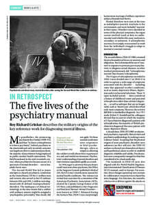 COMMENT BOOKS & ARTS J. Dominis/Time Life PicTures/GeTTy harmonious marriage of military experience and psychoanalytical theory. Mental disorders were seen at the time
