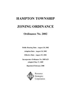 Zoning Ordinance 2006 FINAL