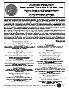 Humanitarians / Hutu people / Paul Rusesabagina / Millennium Development Goals / Political science / United Nations / Conrad N. Hilton Foundation / World Summit / Conrad Hilton / Poverty / United Nations conferences / International relations