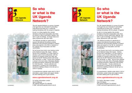 Scouting / Districts of Uganda / Bwaise / The Scout Association / Iganga / Geography of Uganda / Geography of Africa / The Uganda Scouts Association