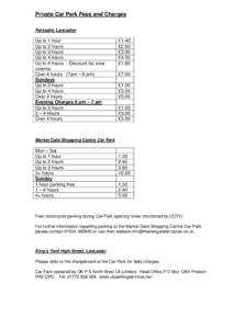 Private Car Park Fees and ChargesCopy