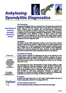 One Page flyer - Ankylosing Spondylitis