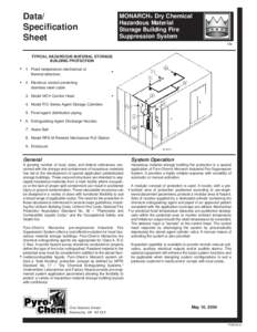 Data/ Specification Sheet MONARCH ® Dry Chemical Hazardous Material