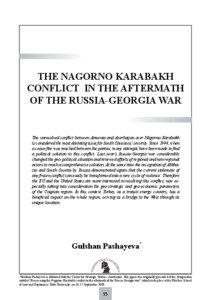 THE NAGORNO KARABAKH CONFLICT IN THE AFTERMATH OF THE RUSSIA-GEORGIA WAR