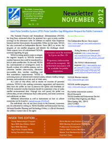 No. 12 – 11  Newsletter NOVEMBER