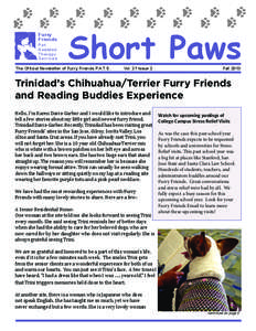 Furry Friends Pet Assisted Therapy Services