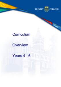 Curriculum Overview Years 4 - 6 Education in Faith The aim of our Religious Education Program is to enable the children to integrate their personal faith
