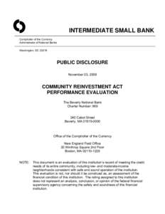 Economy of the United States / Community Reinvestment Act / United States housing bubble / Finance / Home Mortgage Disclosure Act / Commercial mortgage / Loan / Government policies and the subprime mortgage crisis / OneCalifornia Bank / Mortgage industry of the United States / United States federal banking legislation / Politics of the United States