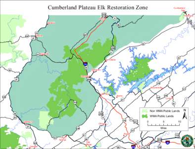 Cumberland Plateau Elk Restoration Zone 25W Winfield  27