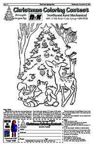 The Cedar Springs Post Page 14 Wednesday, November 26, 2014  Christmas Coloring Contest