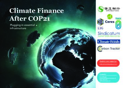 Climate Finance After COP21 Plugging in essential infrastructure  arbon Tracker