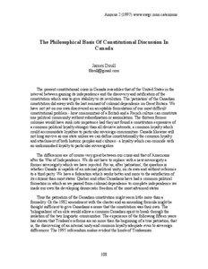 Animuswww.swgc.mun.ca/animus  The Philosophical Basis Of Constitutional Discussion In Canada James Doull 