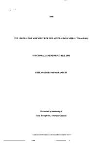 1998  THE LEGISLATIVE ASSEMBLY FOR THE AUSTRALIAN CAPITAL TERRITORY ELECTORAL (AMENDMENT) BILL 1998