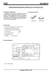 NJU39610 MICROSTEPPING MOTOR CONTROLLER WITH DUAL DAC