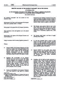 DirectiveEU of the European Parliament and of the Council of 26 February 2014 on the harmonisation of the laws of the Member States relating to equipment and protective systems intended for use in potentially ex