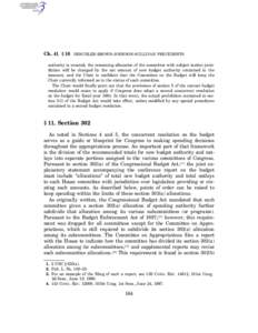 Ch. 41 § 10  DESCHLER-BROWN-JOHNSON-SULLIVAN PRECEDENTS authority is enacted, the remaining allocation of the committee with subject matter jurisdiction will be changed by the net amount of new budget authority containe